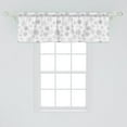 thumbnail image 2 of Ambesonne Winter Window Valance, Ornate Crystals of Ice, 54" X 18", Grey Grey White, 2 of 3