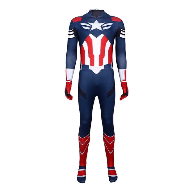 Superhero Kid's Boys Costume Sets, Clothing Children's Fancy Dress Cosplay Boys Costume Sets Costume for Men Full Set (Blue) Size: 110