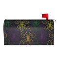 thumbnail image 2 of Haiem Mardi Gras Carnival Mailbox Covers Magnetic ,Mailbox Wraps Post Letter Box Cover for Holiday Garden Yard Decor-25.5x21 in, 2 of 9