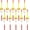 Yellow 2, variant on 10pcs Wood Slip Bobbers Fishing Floats and Bobbers Spring Oval Stick Slip Floats for Crappie Fishing