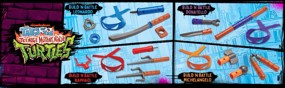 Tales of Teenage Mutant Ninja Turtles: Mutations Build N Battle Donatello Bo Staff Basic Role Play Set by Playmates Toys
