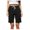 Black, variant on 2025 Clearance! Womens Clearance asdoklhq Womens Plus Casual Pants,Women's Summer Motion Elastic Waist Solid Color Frenulum Casual Straight Shorts