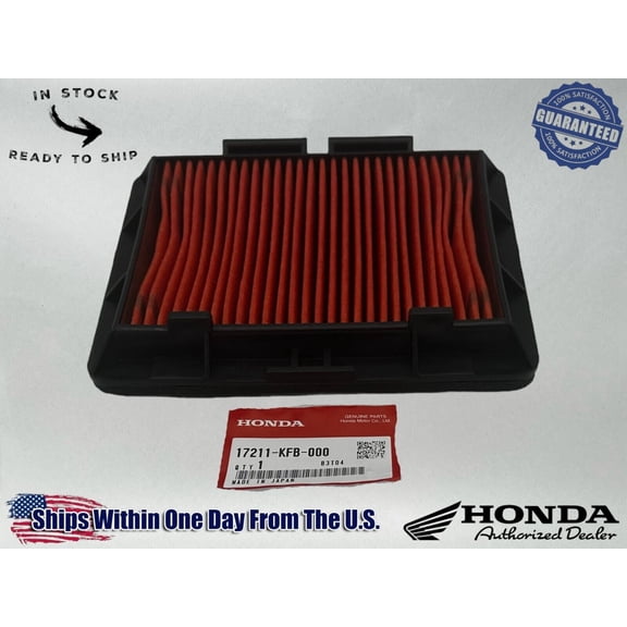 Honda Genuine OEM Authentic Air Filter 17211-KFB-000 / 2008-2009 CRF230L