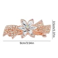 thumbnail image 3 of Articles en Liquidation! Épingle à Cheveux en Strass pour Queue de Cheval, Fleur en Cristal, Ressort, Pince à Cheveux, Offre du Jour!, 3 of 6