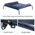 thumbnail image 4 of Cooling Elevated Dog Bed for Large Dogs, Portable Indoor & Outdoor Raised Dog Bed with Breathable Mesh, Chew Proof Pet Hammock Cots with Removable and Waterproof Bolsters, 4 of 12