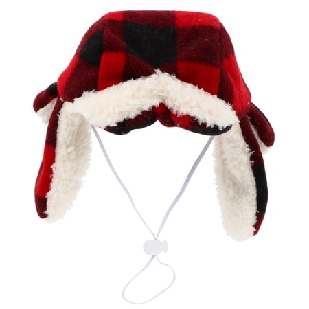 1PC Pet Dog Plaid Beret Lovely Pet Dressing up Hat Pet Headwear