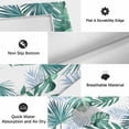 thumbnail image 6 of Green Monstera Leaves Outdoor Rug for Patio/Deck/Porch, Non-Slip Large Area Rug 3 x 5 Ft, Tropical Blue Palm Leaf Botanical Summer Indoor Outdoor Rugs Washable Area Rugs, Camping Rug Carpet Runner, 6 of 8