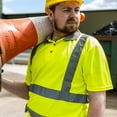 thumbnail image 5 of Timco - Hi-Visibility Polo Shirt - Short Sleeve - Yellow (Size Large - 1 Each), 5 of 5