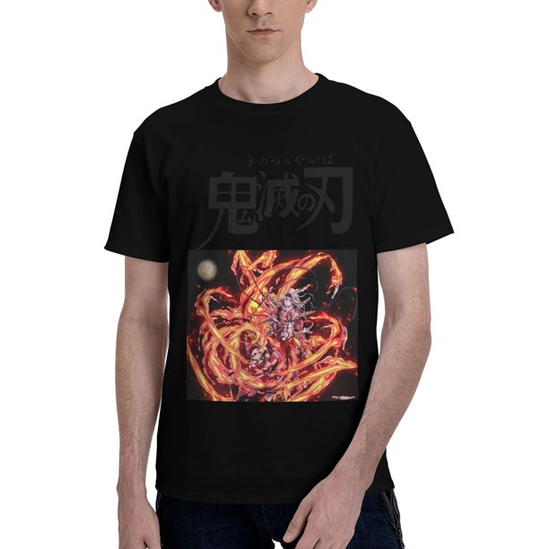 Camiseta de Manga Corta para Hombres Kimetsu no Yaiba