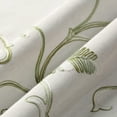 thumbnail image 6 of 3 Pieces Kitchen Curtains Set Vines Embroidered Tiers and Valances Rod Pocket Curtain Panels for Farmhouse 52x18 & 30x36, Grass Green, 6 of 6