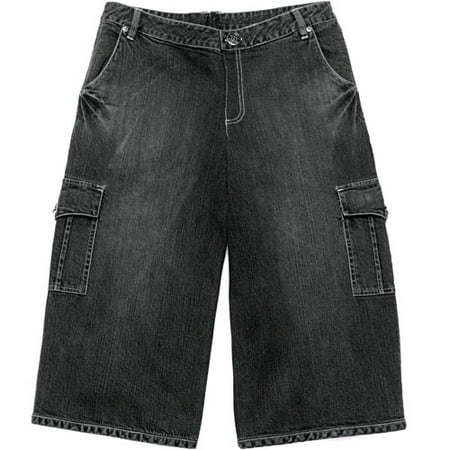 Women's Plus Denim Cargo Clam-Digger