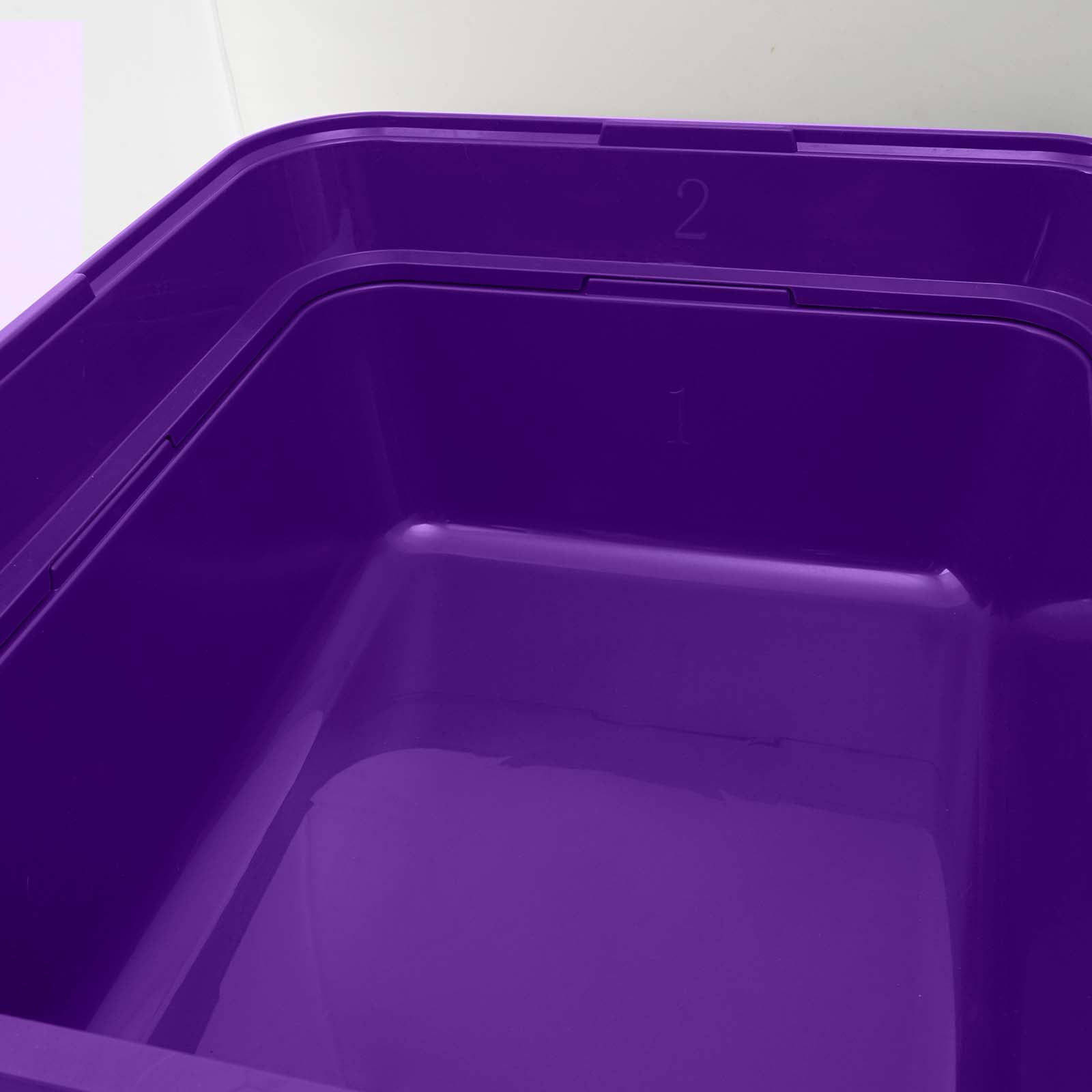 Petfamily Extra Large Cat Litter Box, Color Purple, Jumbo Hooded, 21.50 x 17.90 x 17.25 in