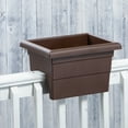 thumbnail image 4 of Root & Vessel Countryside Railing Planter, Brown, 16", 4 of 5