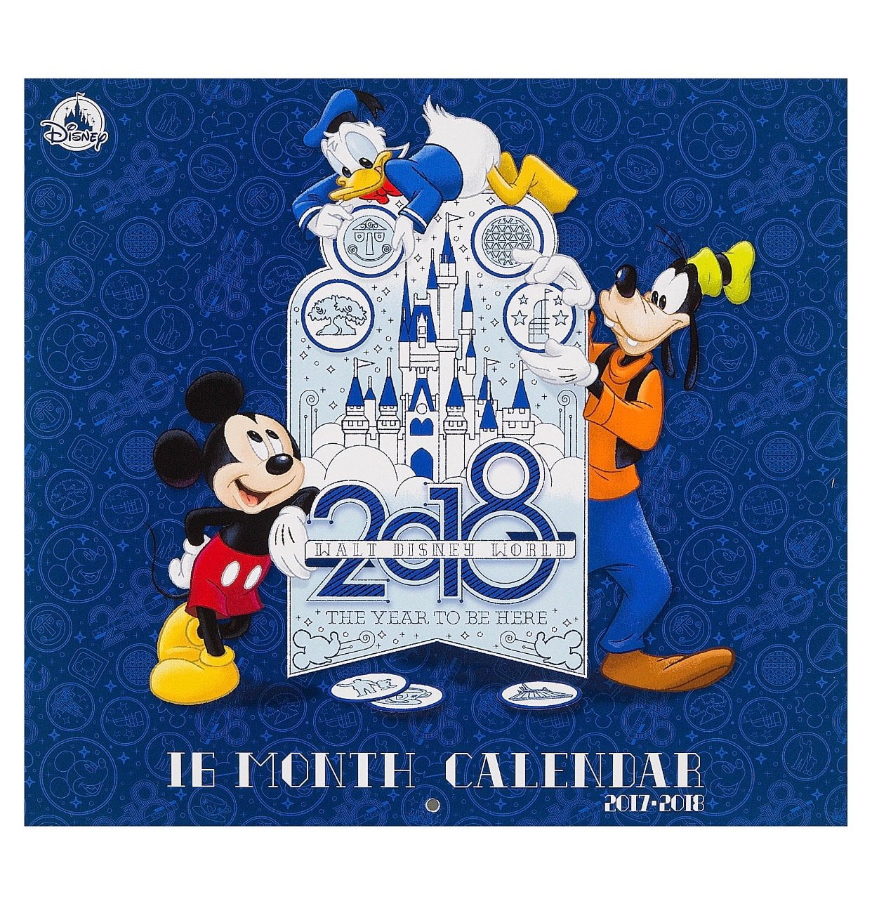 Disney Parks 2018 Walt Disney World 16 Month Wall Calendar New Sealed
