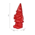 thumbnail image 2 of Garden Gnome Statue Holding Lantern-Red, 2 of 4