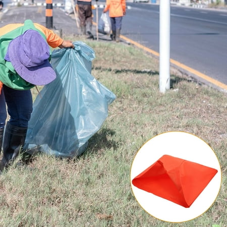 FOMIYES Windproof Trash Dustpan Bag with Stainless Steel Frame and Rainproof Cloth for Outdoor and Indoor Cleaning