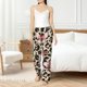 thumbnail image 4 of Balery Leopard Dots Pantalones de pijama para mujer, pijamas ultraligeros, pantalones de estar por casa-Medium, 4 of 6