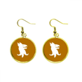 thumbnail image 1 of Ear Dangle Golden Drop Earring Jewelry Mujer Unbranded M, 1 of 3