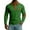 Army Green, variant on Long Sleeve Blouses for Men Classic Stand Collar Quarter Button Up Pullover Elbow Patches Shirts Orange S