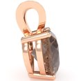 thumbnail image 2 of Smoky Quartz Heart Solitaire Pendant In 14k Rose Gold, 2 of 4