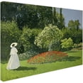 thumbnail image 2 of Trademark Fine Art Claude Monet Jeanne Marie Lecadre in the Garden Canvas Wall Art - 14x19, 2 of 2
