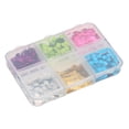 thumbnail image 4 of Lentejuelas cuadradas para uñas, 6 rejillas, mezcla de láser, coloridas, cuadradas, purpurina para decoración de uñas DIY, 4 of 14