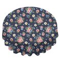 thumbnail image 2 of Pioneer Flower Floral Print Pattern Round Tablecloth 60 X 60 Inch, Wrinkle Resistant Wipeable Table Cloth for Kitchen Dining Picnic Patio Party, 2 of 6
