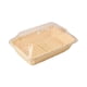 thumbnail image 3 of Cesta de pan,Cestas de pan de imitación de ratán Cestas de mimbre,Cesta de pan tejida con tapa de acrílico,Bandeja de frutas Bandeja de ratán para servir alimentos para la 40cmx30cmx15cm, 3 of 8