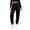 Black, variant on Lmnyox Toddler Kid's Sweatpants Fashion Elastic Waist Cuffed Pants Plain Athletic Trousers with Pockets