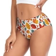thumbnail image 2 of Balery Colorful Maple Leaves Ropa Interior de Algodón para Mujer con Dibujo – Braguitas Cómodas y Elásticas, Estilo Clásico-4X-Large, 2 of 6