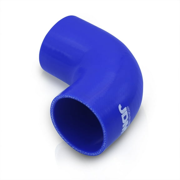 JDM Sport Universal for Forced Induction Cars 2" Inch 90 Degree Elbow Bend Angle Silicone Coupler Hose Tube (Blue) - Turbo Intercooler Pipe Piping Intake Upgrade