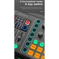 thumbnail image 4 of Tarjeta de sonido M6, mezclador de audio externo, cambiador de voz para teléfono móvil, consola de mezclas, compatible con micrófono de 48 V, 4 of 8
