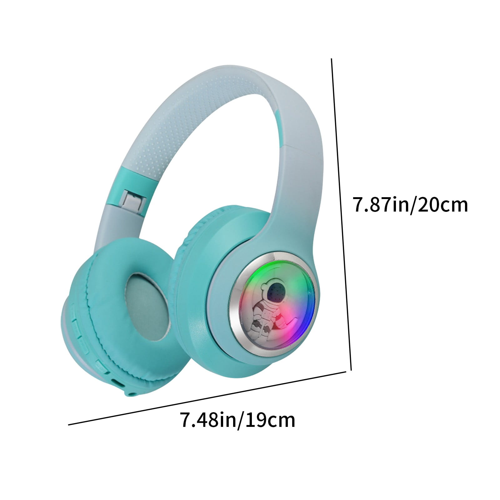 Noise Canceling Wireless Headphones Bluetooth Over The Ear Headset with Microphone and Alexa Built-in - Green