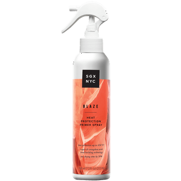 SGX NYC Blaze Leave-In Heat Protection & Primer Spray, for All Hair Types, 7.2 oz