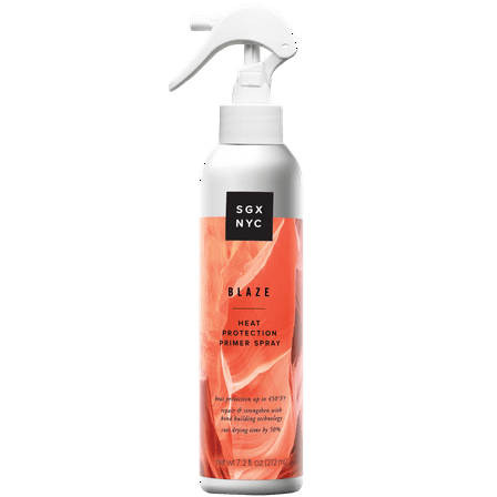 SGX NYC Blaze Leave-In Heat Protection & Primer Spray, for All Hair Types, 7.2 oz