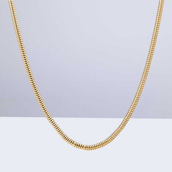 FOLOYORI Golden Chain Necklace 23.6In For Men Classic Luxury 1Pcs