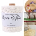 thumbnail image 1 of Crochet Rafia Paper Hilo redondo Cadena 328 yardas para bolsas de crochet Cañas de regalos de bricolaje Canasta de anidación de regalos, 1 of 8