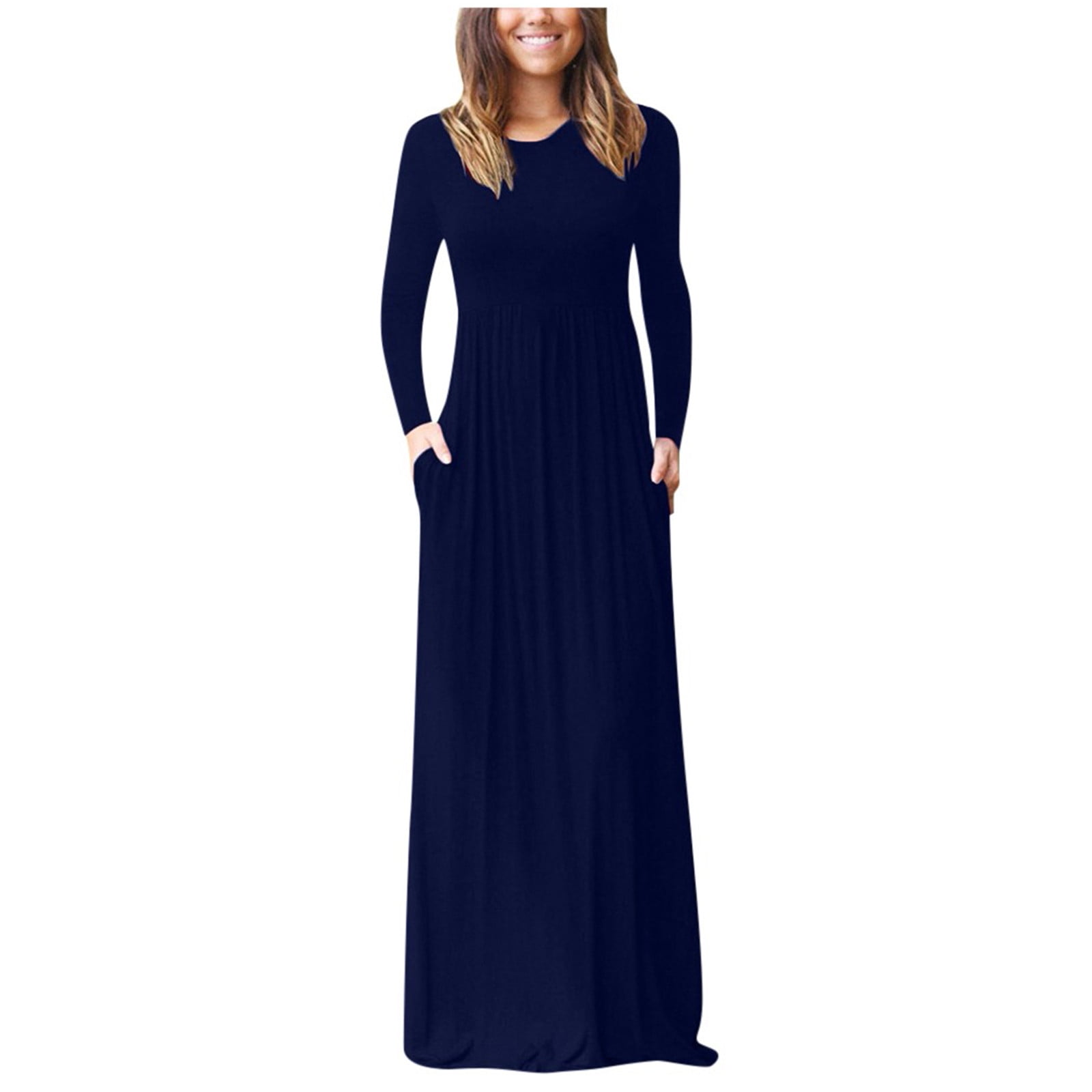 Navy Blue Dress Long Sleeve