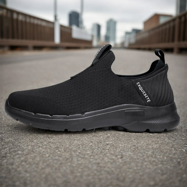 Zapatos para caminar para hombre Zapatillas de deporte sin cordones con manos libres Zapatillas de tenis Negro 41 Walmart en linea