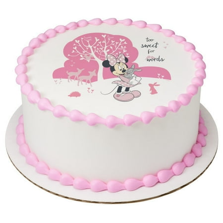 Minnie Mouse Too Sweet Edible Icing Image For 8 Inch Round Cake