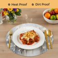 thumbnail image 4 of Spring Camellia Round Placemats Set of 4, Braided Polypropylene Place Mats, Retro Floral Oil Painting Modern Art Washable Table Mats for Kitchen Dinner Holiday Wedding Party Coffee Table Decor 15", 4 of 9