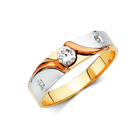 14k Gold Mens Wedding Band Ring Size 10 Wedding Band for Men - 4.0 Grams