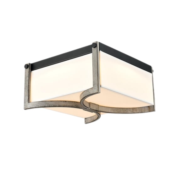 Claxy Dimmable Flush Mount LED Ceiling Light with Drum Fabric Shade