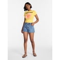 thumbnail image 2 of No Boundaries Denim Mom Shorts, 2.25" Inseam, Women's 00-20, 2 of 5