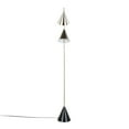 thumbnail image 2 of Cone 65" Contemporary Metal Floor Lamp in Plated Nickel with A Black Faux Marble Metal Base by LumiSource, 2 of 4