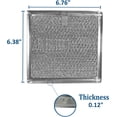 thumbnail image 2 of WB02X11534 Microwave Filter Replacement For GE Aluminum Grease Mesh Filter 6.81" X 6.34" Over The Range Kitchen Oven Vent 2-Pack, 2 of 6