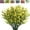 Yellow, variant on Sinhoon 8 Bundles Artificial Lavender Flowers for Outdoor Decoration, UV Resistant Fake Shrubs Greenery Bushes House Office Garden Patio Indoor Outdoor Decor (Yellow)