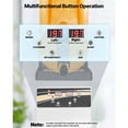 thumbnail image 2 of KFFKFF Commercial Frozen Drink Machine, 15L Single Tank Slush Maker, Stainless Steel Margarita Smoothie Machine for Frozen Drinks, Ideal for Home Gatherings, Restaurants, Cafes, and Bars, 2 of 10