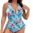 thumbnail image 2 of Ensemble Tankini à Imprimé Floral pour Femmes Grande Taille G-5TG, 2 of 4
