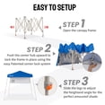 thumbnail image 3 of CROWN SHADES 5x5 Pop Up Canopy Tent Outdoor Canopy Tent Slanted Leg Instant Shelter with Carry Bag Blue, 3 of 7